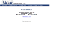 Tablet Screenshot of mekar.com